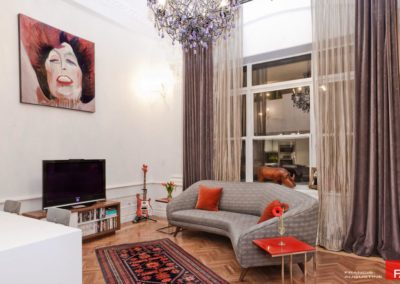 Vintage Styled Velvet Draperies with Opal Sheers