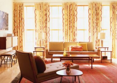 Decorative Living Room Yellow Curtains