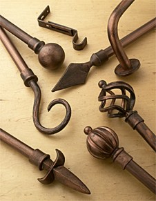Decorative Window Covering Rods and Hardware