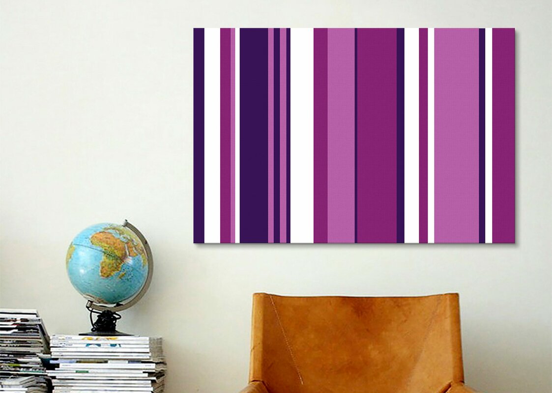 Ultra Vivid Violet Graphic Art on Wrapped Canvas