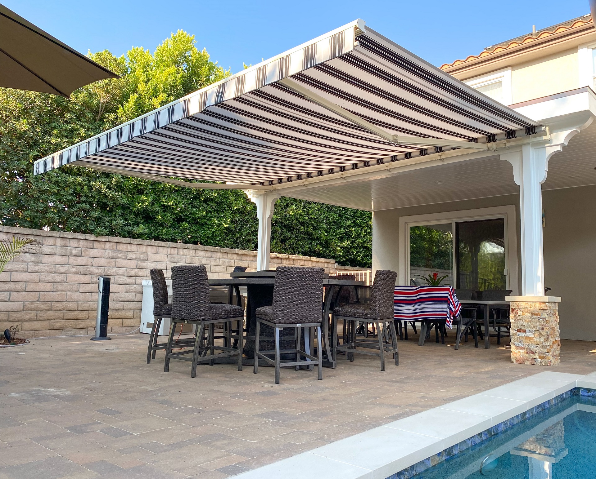 Awnings Motorized & Retractable Galaxy Draperies Los Angeles